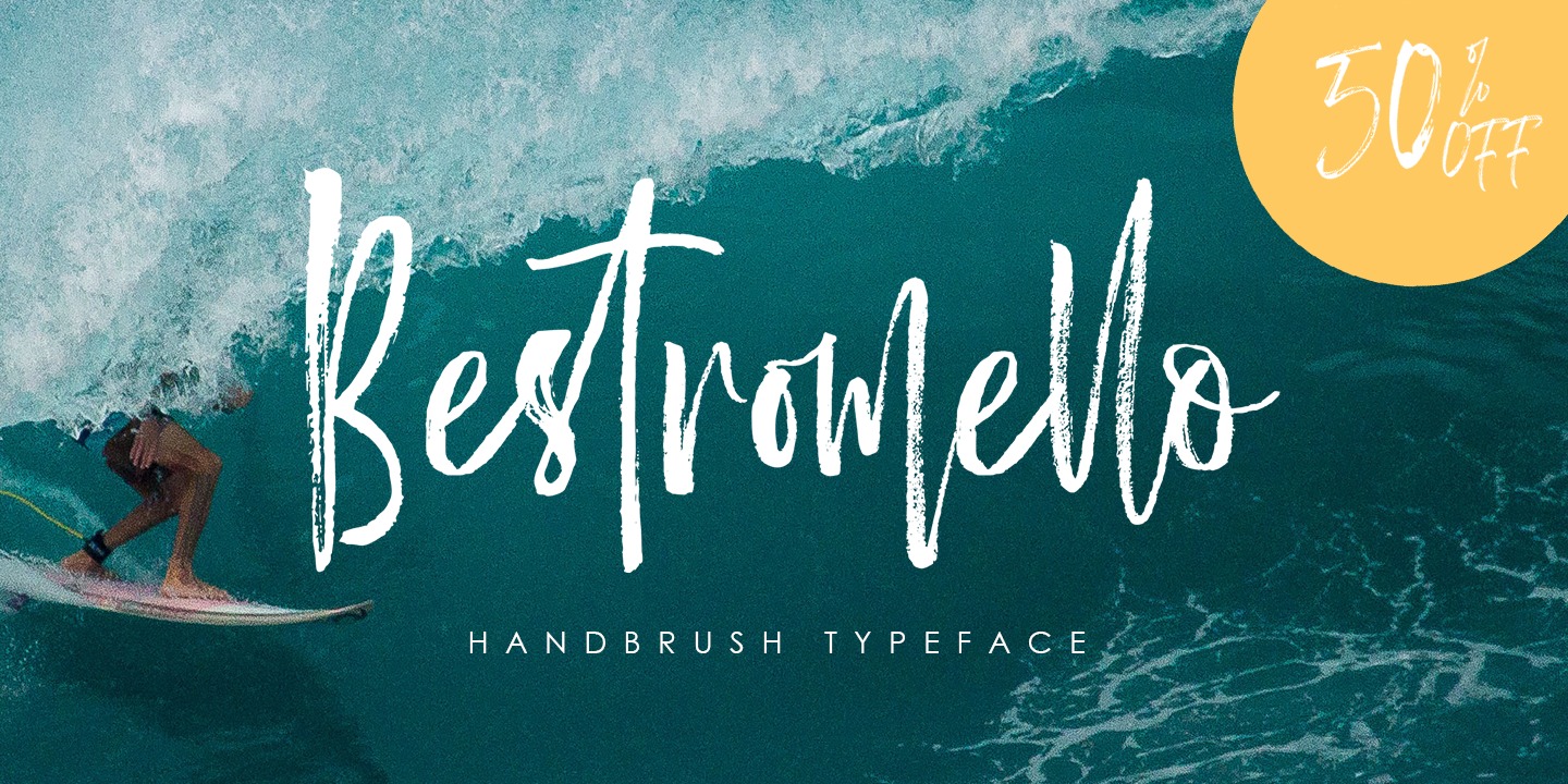 Bestromello Script Regular Font preview